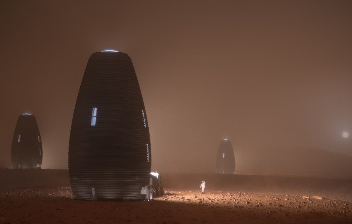 Cápsulas impresas en 3D para astronautas en Marte