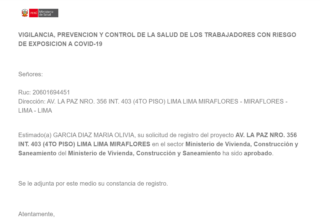 aprobacion de AG Construye de Ministerio de Vivienda, Construcción y Saneamiento del Ministerio de Vivienda, Construcción y Saneamiento