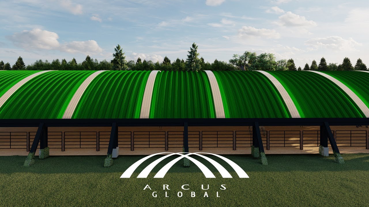 proyecto caballerizas con cubierts autoportantes arcus global colombia